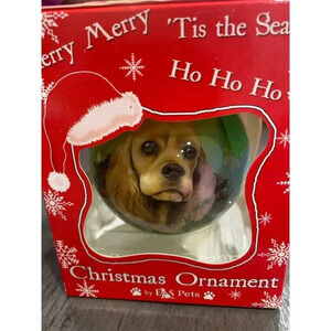 E&S Pets Cocker Spaniel Christmas Ornament Red Holiday Decor